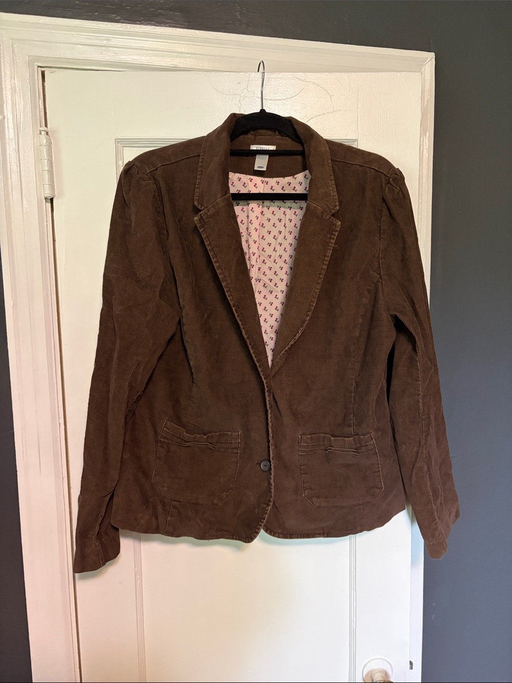 Old Navy Brown Corduroy Blazer Jacket